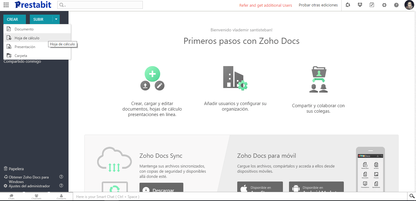Crea y Comparte Documentos, Tareas, Formularios, Calendarios y Mucho más