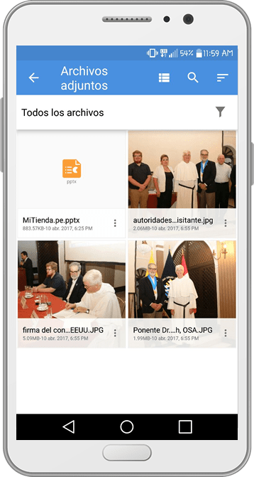 Ver Archivos Adjuntos sin Conexión