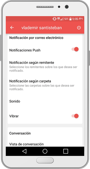 Personalize la Notificacion Push
